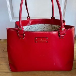 Kate Spade large red tote